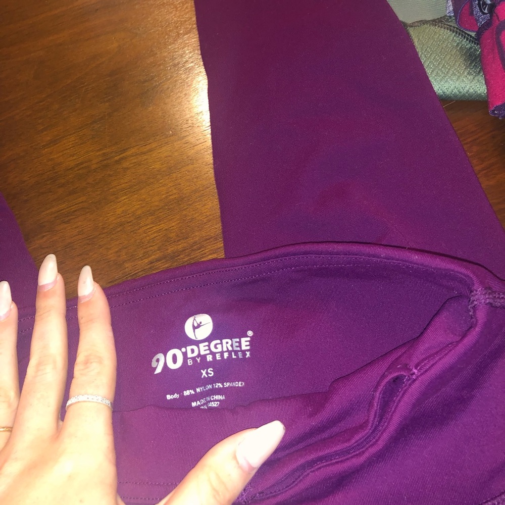 2 PAIRS 90 degree by reflex workout leggings